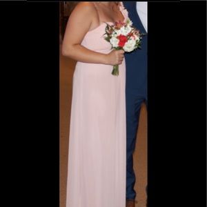 light pink bridesmaid dress